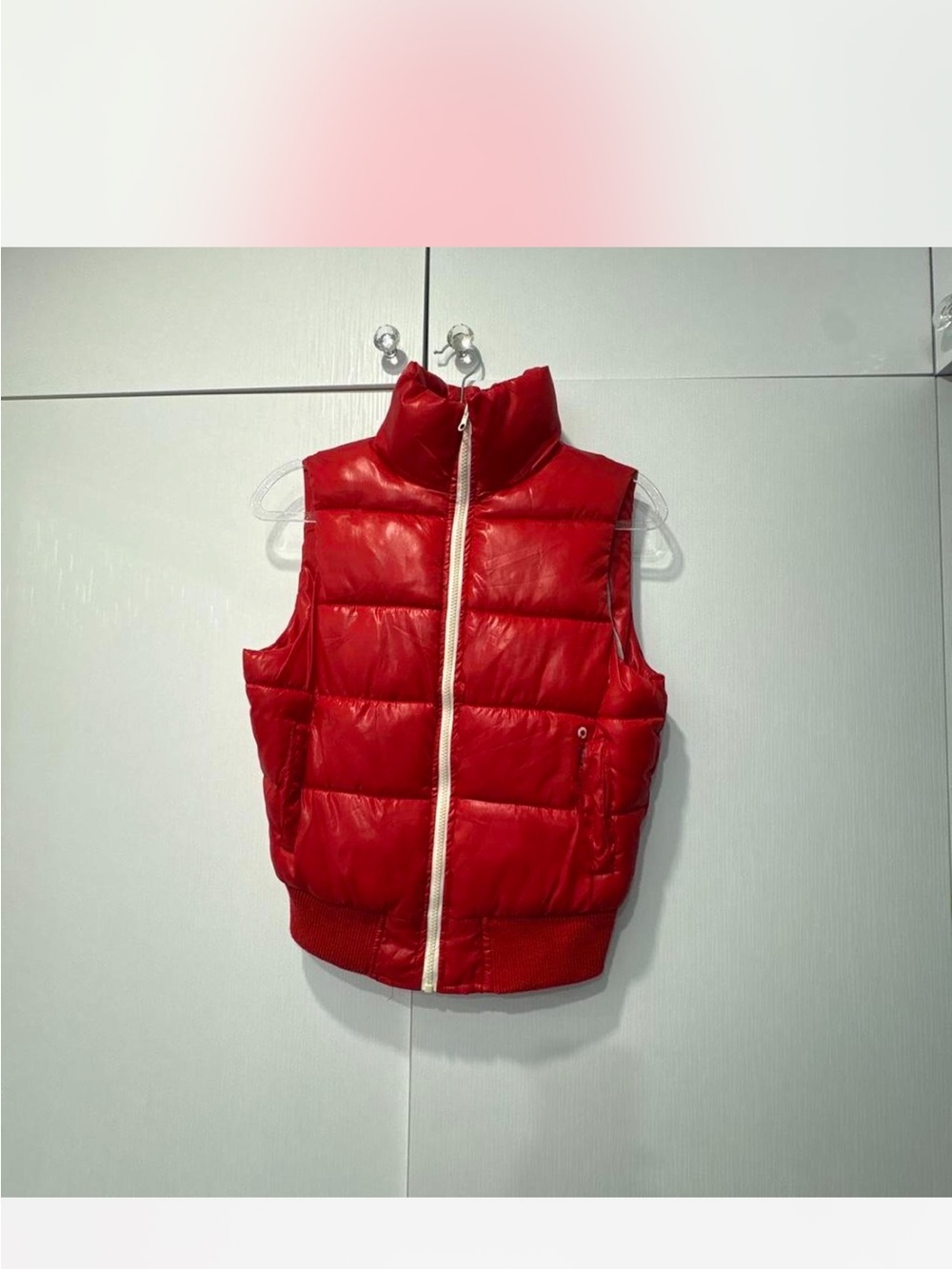 Kids Red Puffer Vest - Sleeveless Jacket